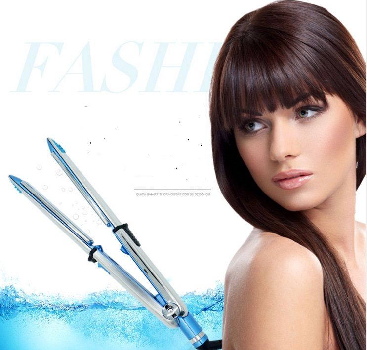 2 In 1 Hair Straighter And Curler Iron Stainless Steel Ceramic