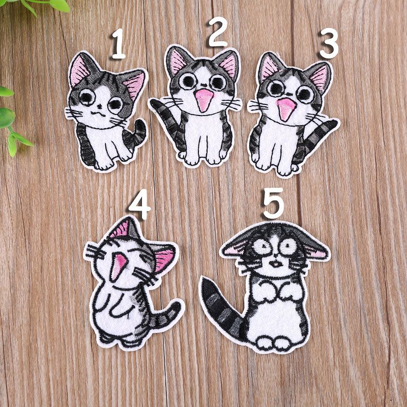 Acheter Dessin Animé Chat Patch Fer Brodé Brodé Drôle Doigt Moyen Chat Coudre Fer Sur Patch Patch Tissu Applique Diy Fabriqué En Chine Usine De 441