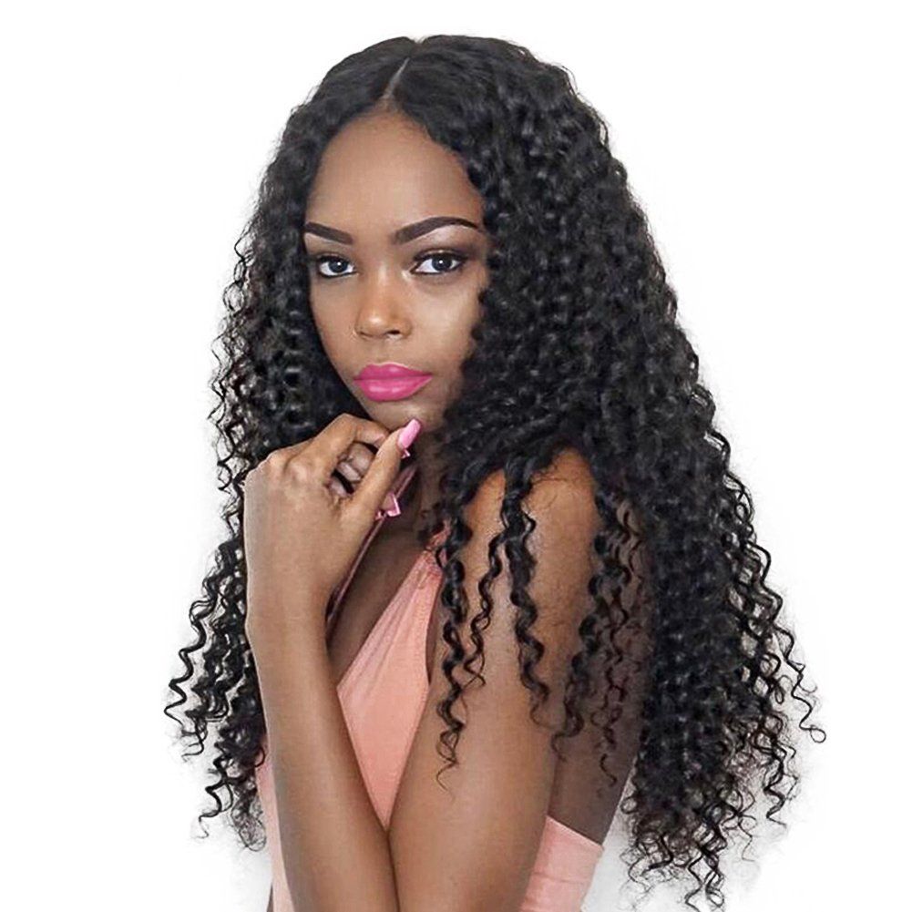 Crochet Braid Brazilian Kinky Curly Human Hair Weft 3 Bundles 100