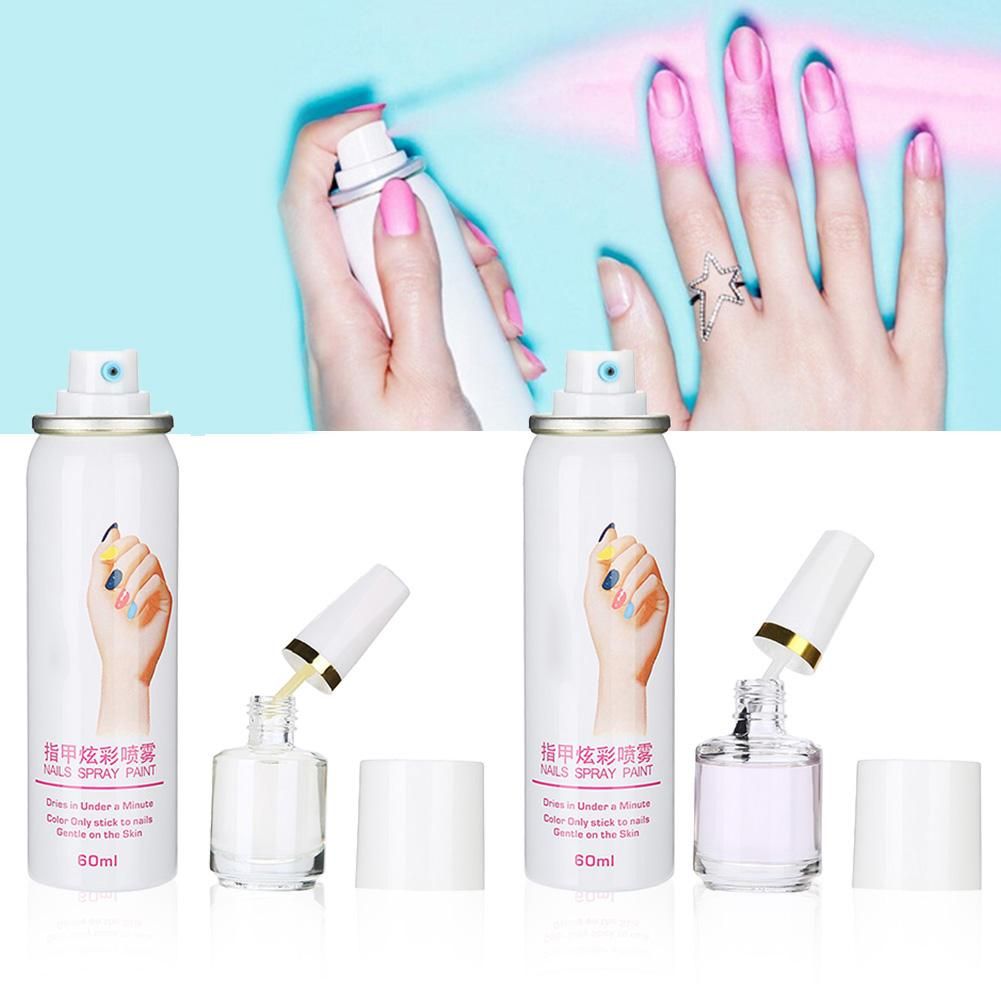 60ml Manicure Nail Polish Spray Base Coat Fast Drying Spraying Easy 60ml Manicure Nail Polish Spray Base Coat Fast Drying Spraying Easy