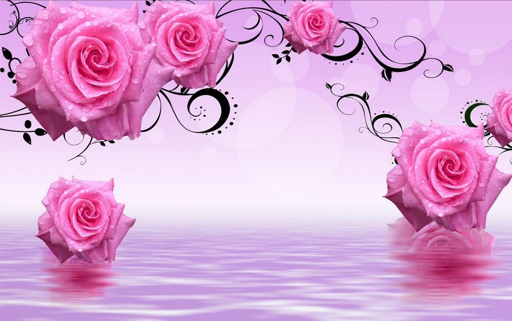 Featured image of post Papel De Parede 3D Com Rosas Espa o papel de parede paranava