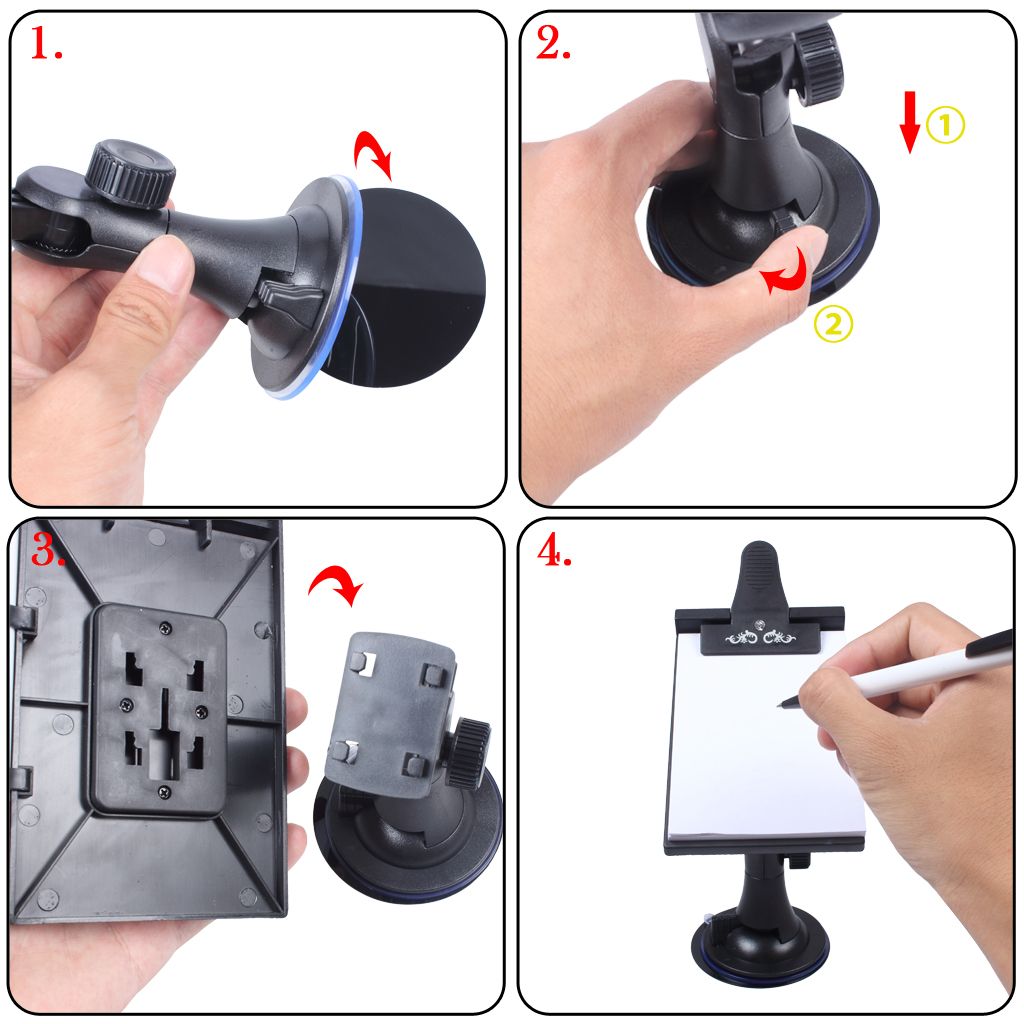 Multifunctional Car Memo Pad Holder Car Dashboard Pen And Notebook