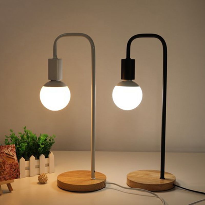 Desk Lamp With E27 Holder Ac 220v Task Reading Book Study Light Hallway Bedroom Eu Us Plug Bedside Lights