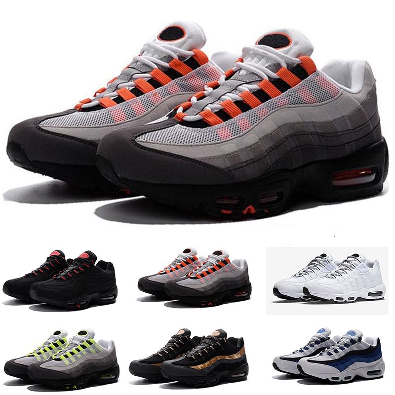2018 descuento de alta calidad casual al aire libre para Nike Air Max 9 caminar zapatos nuevos 95 hombres negro blanco rojo para hombre transpirable 2018 descuento de alta calidad casual al aire libre para Nike Air Max 9 caminar zapatos nuevos 95 hombres negro blanco rojo para hombre transpirable