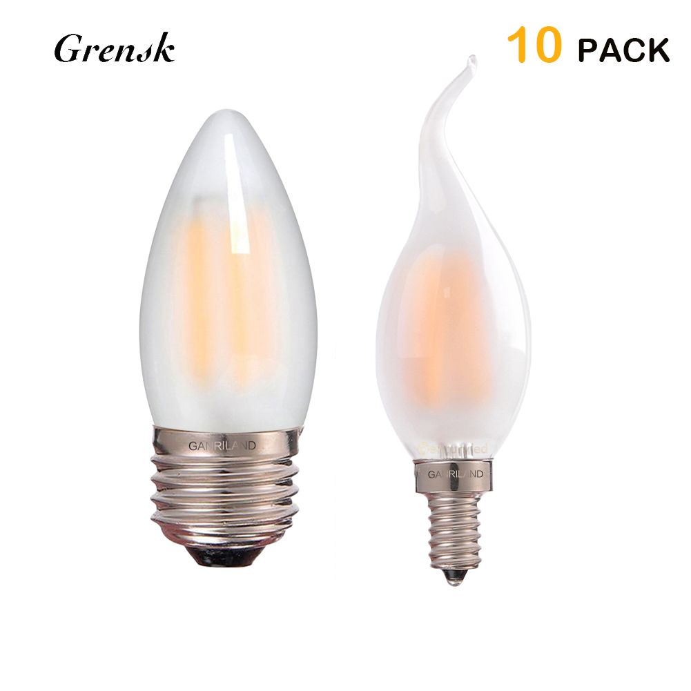 Retro Led Filament Bulb Frosted Candle C35 C35t 4w 6w E12 E14 Retro Led Filament Bulb Frosted Candle C35 C35t 4w 6w E12 E14 Base Warm White Chandelier Decorative Lighting Dimmable 7440 Color Changing