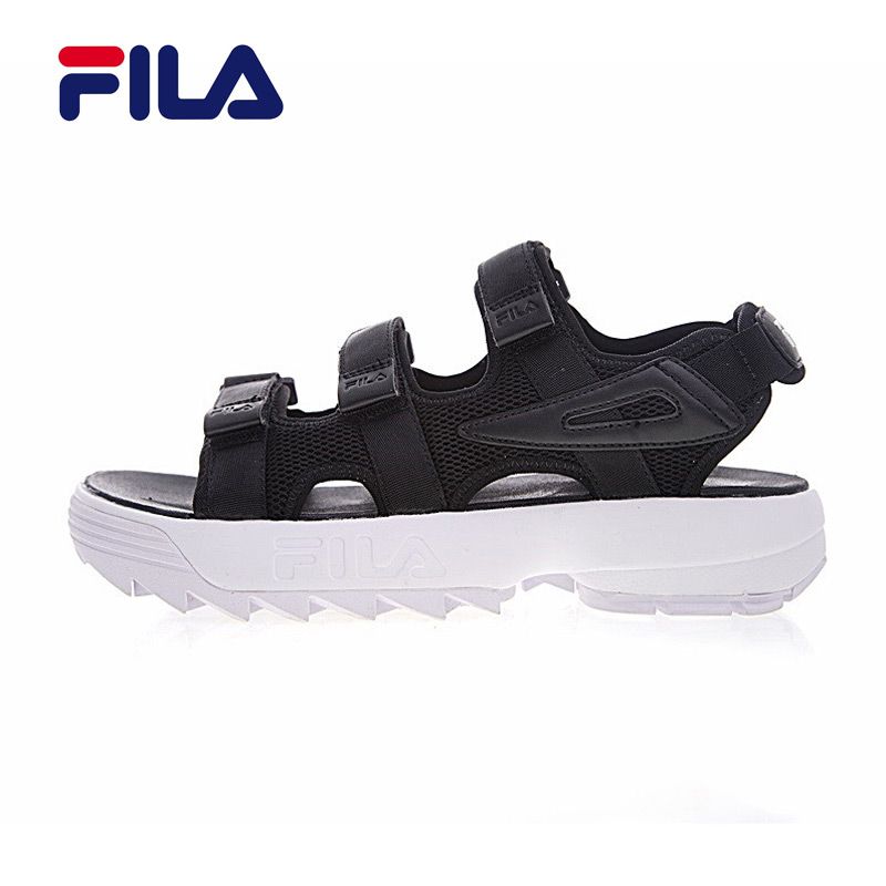 fila sandals grey