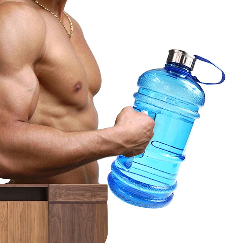 2.2L Large Capacity Water Bottles Outdoor Sports Gym Half Gallon