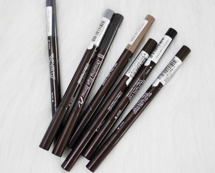 Korea Etude House Waterproof Eyebrow Pencils Dark Brown Black Double
