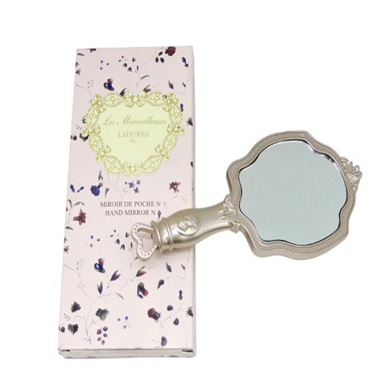 Laduree Les Merveilleuses Hand Mirror N Cosmetics Makeup Compact Vintage Plastic Holder Make Up Pocket