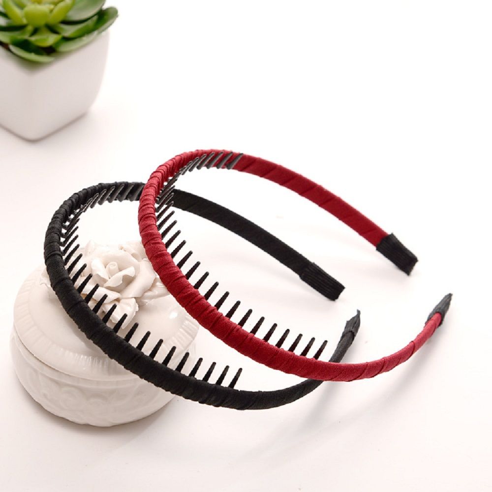 Girls Cloth Covered Hairbands With Tooth Hair Kids Headbands For