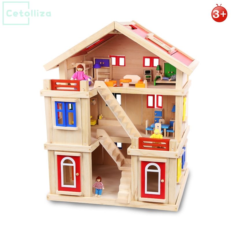 Onshine Doll House With Furniture Handmade Wooden Diy Birthday Onshine Doll House With Furniture Handmade Wooden Diy Birthday Gifts 3d Puzzles For S And Dream Children Dolls Dollhouse Barbie Wood