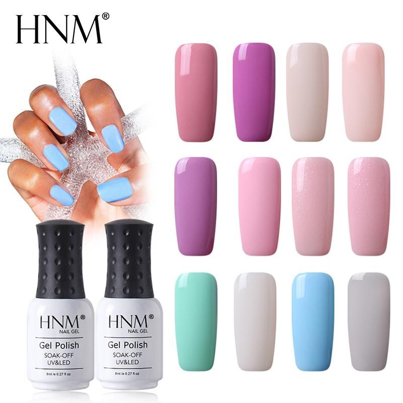 Hnm 8ml Led Lamp Painting Gellak Lucky Lacuqer Enamel Light Color