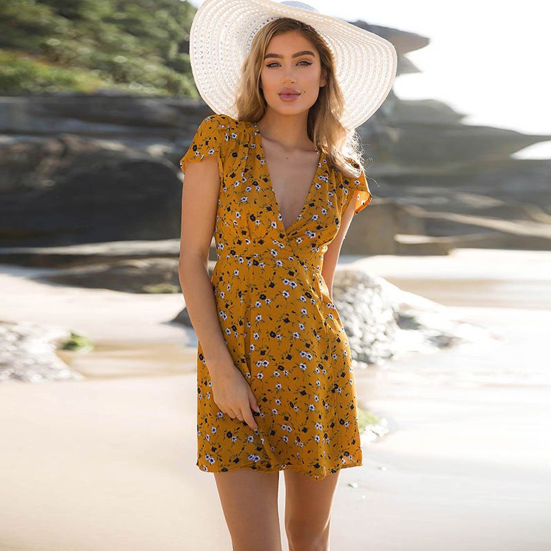 Sexy Floral Print Dresses