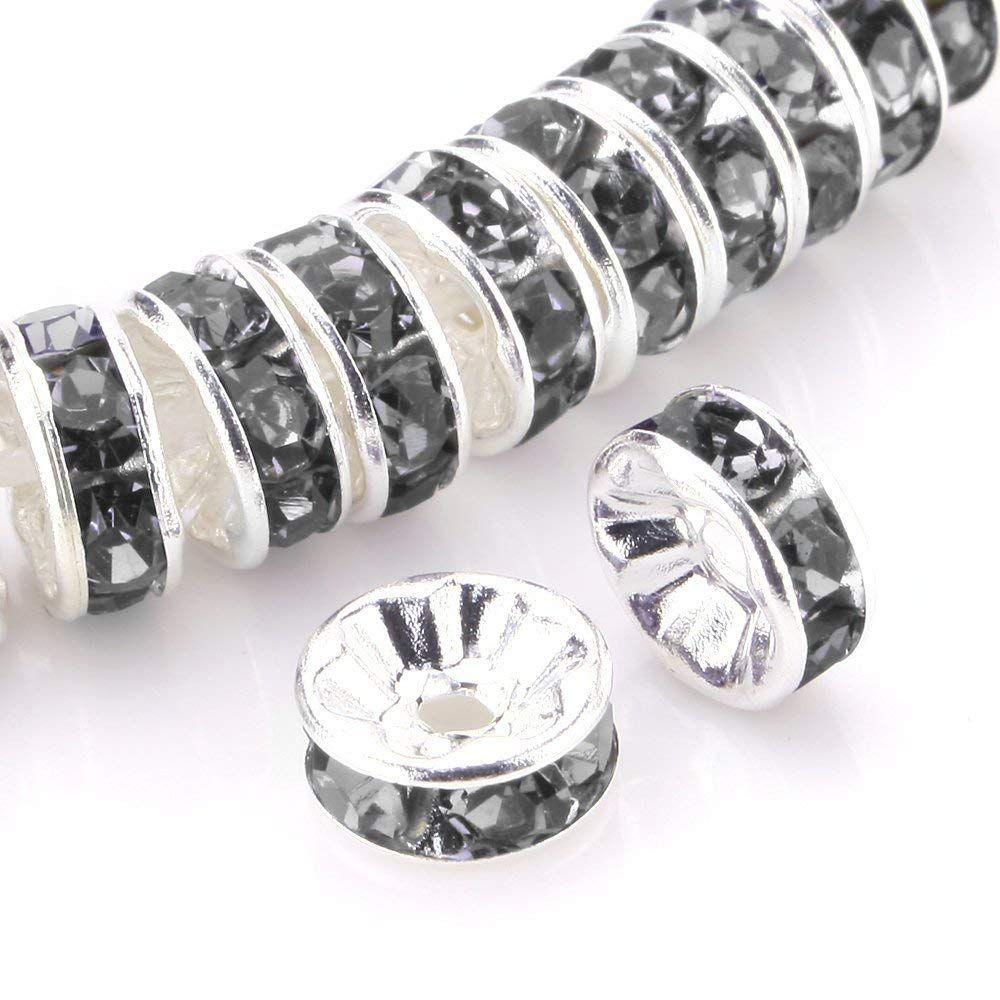 Pendientes De Plata Broche de presión en la configuración de Piedras Preciosas Fabricación de Joyas 4mm