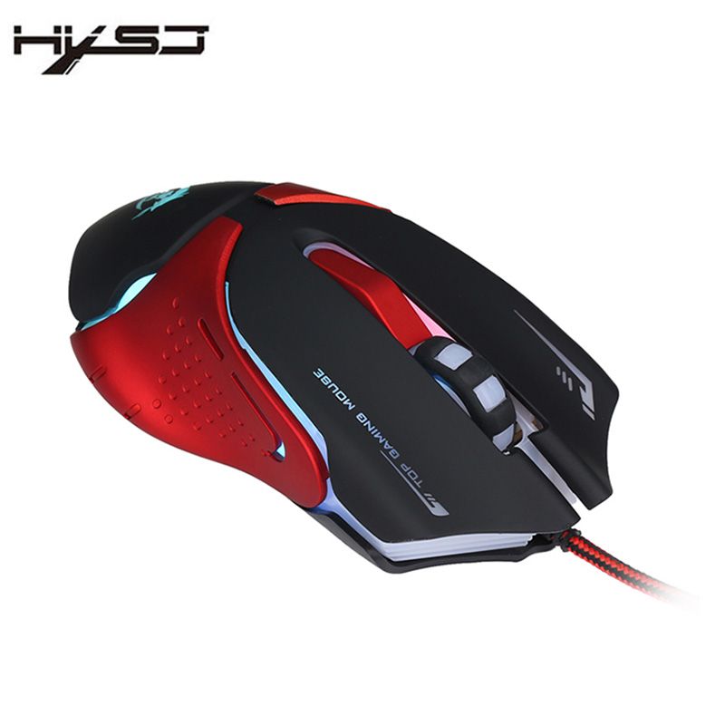 2019 hxsj a903b colorful game gaming mouse adjustable 3200dpi usb