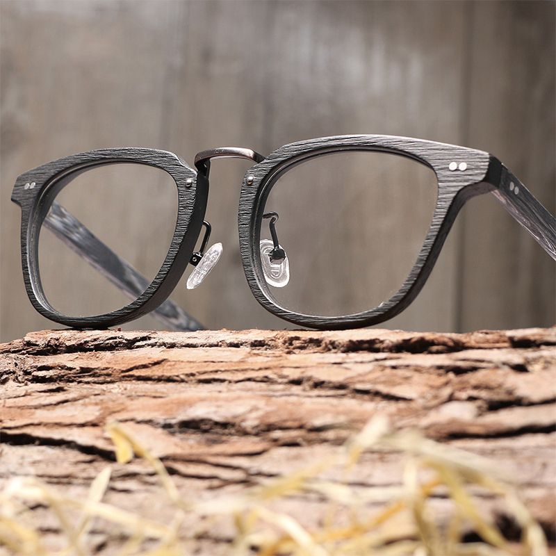 2019 High Quality New Vintage Imitation Wooden Frames Eyeglass 2019 High Quality New Vintage Imitation Wooden Frames Eyeglass Optical Plain Glasses Men Eyewear Frame Bamboo Style Spectacles Female From Buete