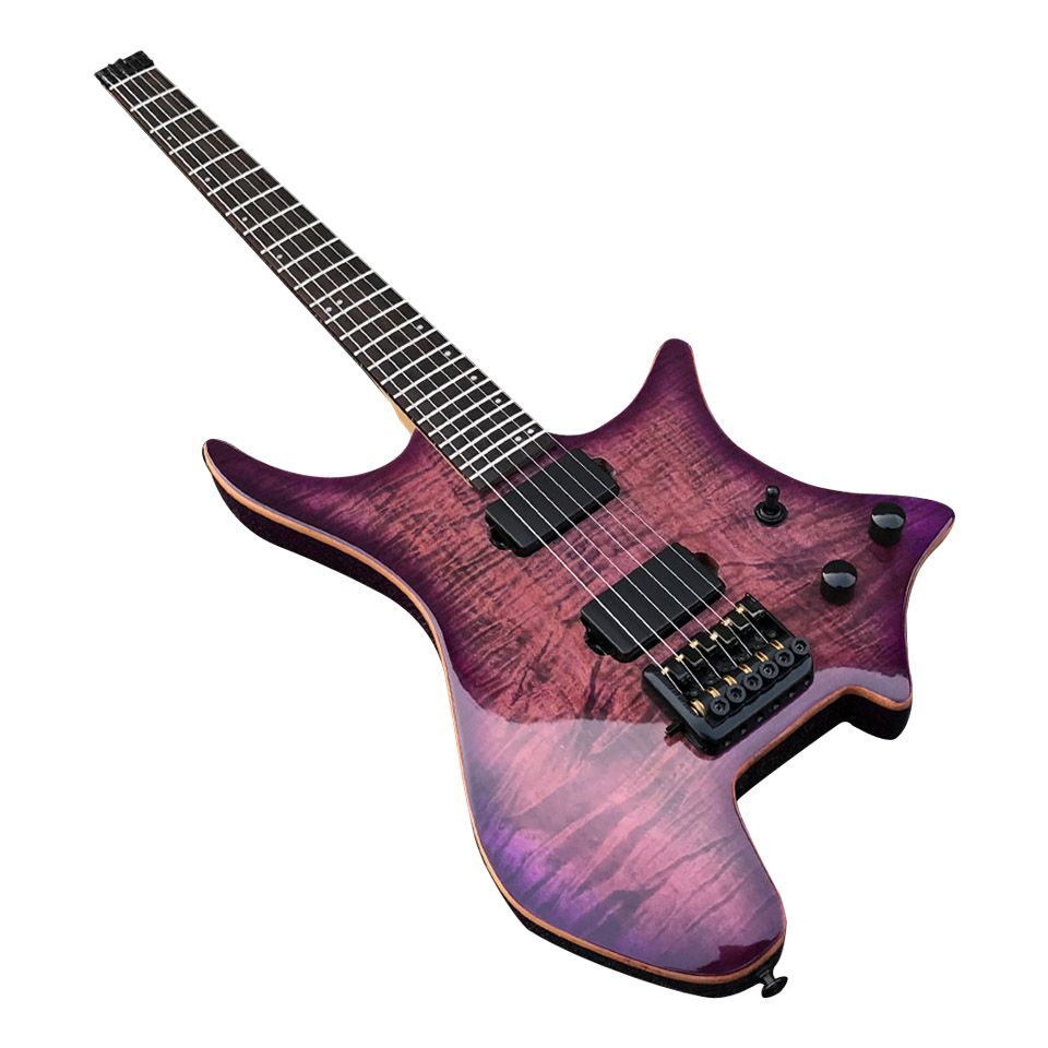 Basswood Headless Electric Guitar 24 Frets Learn Guitar Chords Rockburn Electric Guitar From