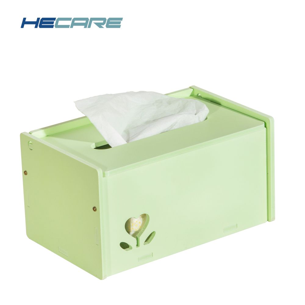 Hecare New Diy Tissue Holder Car Plastic Box Cover Pvc Washable Napkin For Home Office Cute Korean Style Wipes