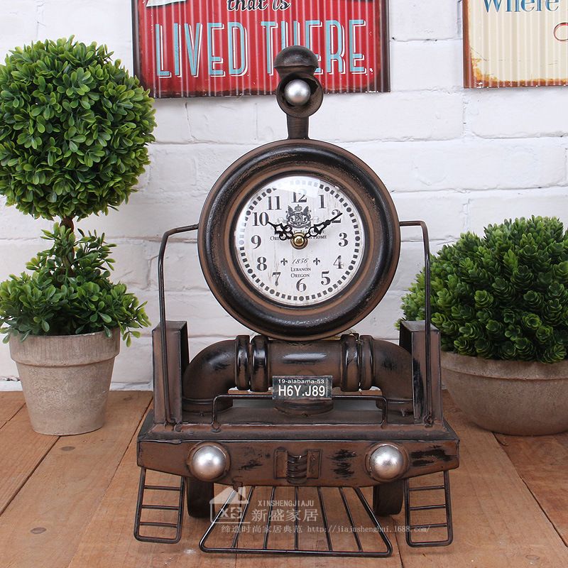 antique train clocks