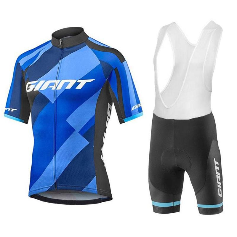 Giant 2018 Cycling Jerseys Wit 9D Gel Padded Bib Shorts Bike Wear Short