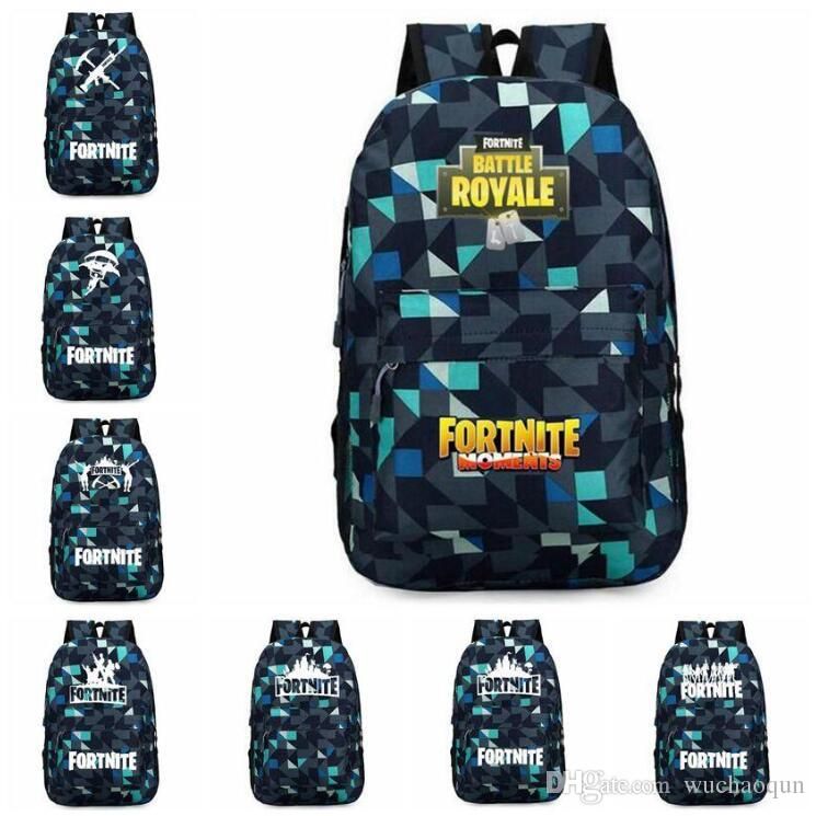 8 styles fortnite backpacks fortnite schoolbag kids cartoon printed backpacks fortnite shoulder bags outdoor bag by0417 fortnite online with 21 35 piece on - fortnite penguin backpack
