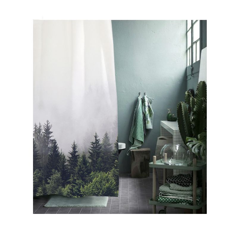 2018 Mountain Early Forest Shower Curtain White Sky Bath 2018 Mountain Early Forest Shower Curtain White Sky Bath Waterproof And Fabric 100 Polyester With Hooks From Sophine11 38 37 Dhgate Com