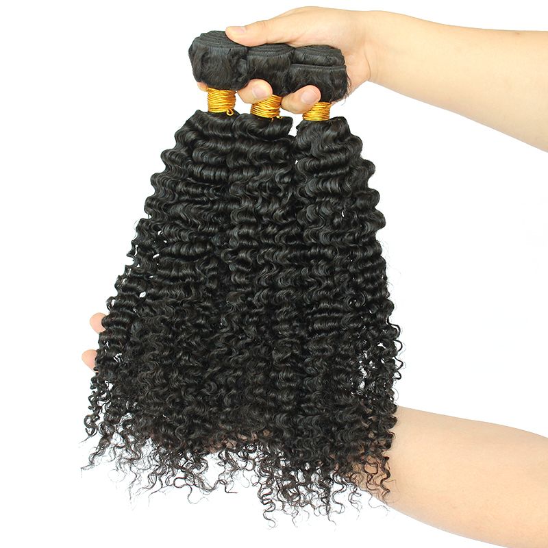 Kinky Curly Hair Extension Brazilian Bundles Deals Honey Queen