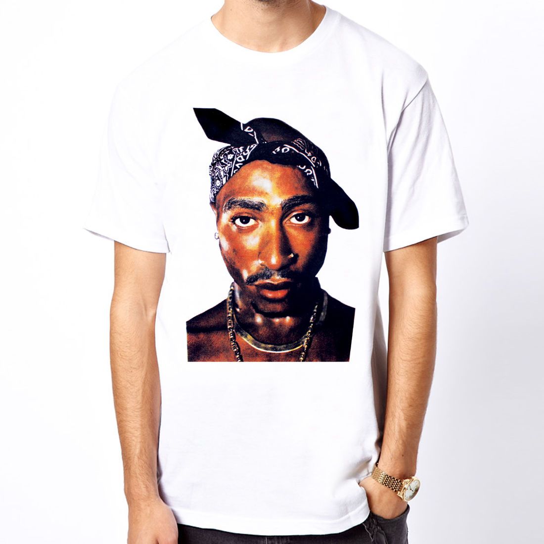 tupac bandana 2pac tribute hip hop rap wu tang cele photo men white