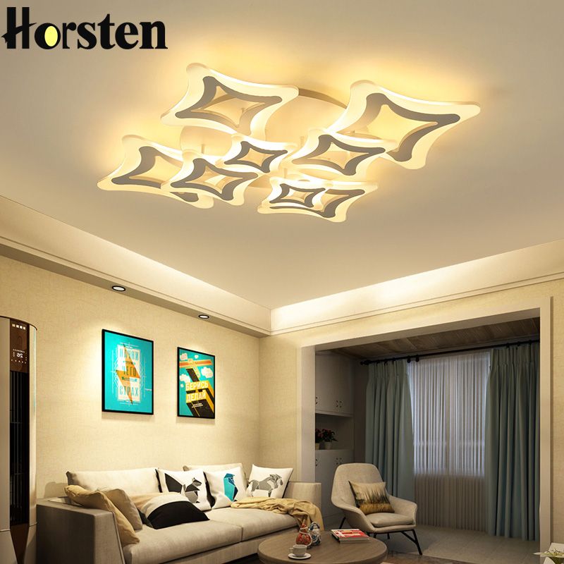 2018 Led Ceiling Lights For Living Room Bedroom Decoration Lighting 2018 Led Ceiling Lights For Living Room Bedroom Decoration Lighting Fixtures Ac110 240v Acrylic Lamp Shade Dimming Lamps From Lightlight