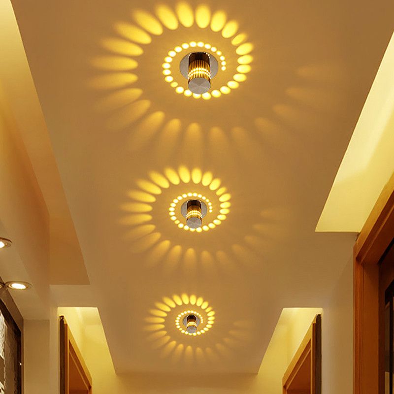 2019 Modern Led Ceiling Light 3w Rgb Wall Sconce For Art Gallery 2019 Modern Led Ceiling Light 3w Rgb Wall Sconce For Art Gallery Decoration Front Balcony Lamp Porch Corridors Fixture From Cnmall