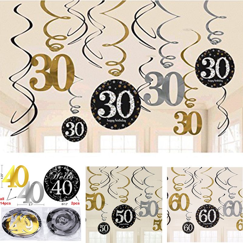 Glitter 60 Th Birthday Hanging Swirls Decorations Foil Danglers Spiral Adults Birthday Anniversary Party Decorations 30th Birthday Party Themes Glitter 60 Th Birthday Hanging Swirls Decorations Foil Danglers Spiral Adults Birthday Anniversary Party Decorations 30th Birthday Party Themes