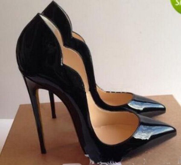 Fashion Sexy Women Brand High Heels Red Bottom Platform Pumps Black