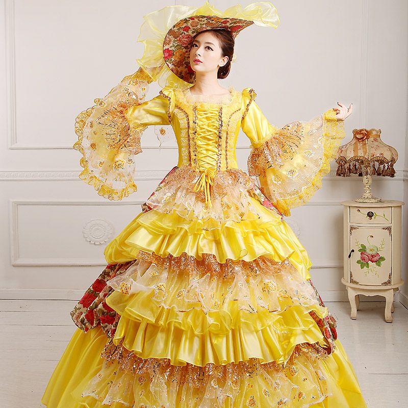 Renaissance Dress with Puffy Sleeves