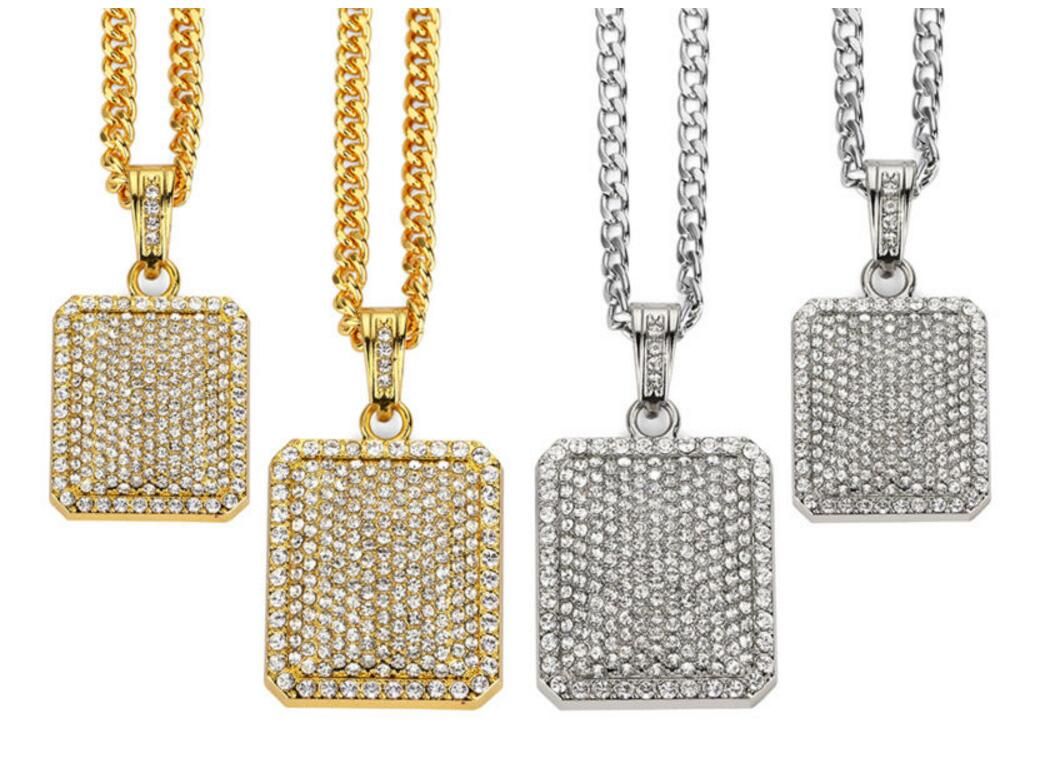 Wholesale New Hip Hop Necklace Jewelry Heavy Gold Silver Full Of