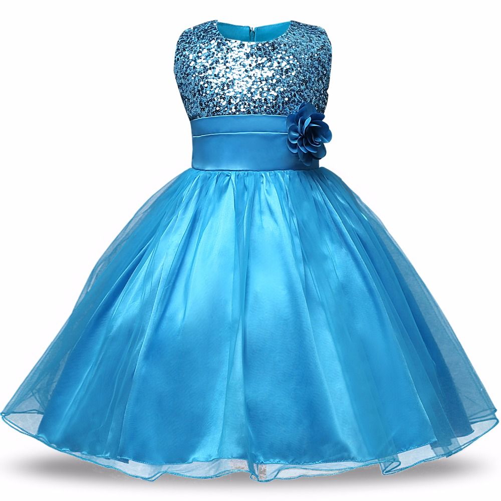 2019 Girls Dresses Children Ball Gown 6 7 8 Birthday Party Princess