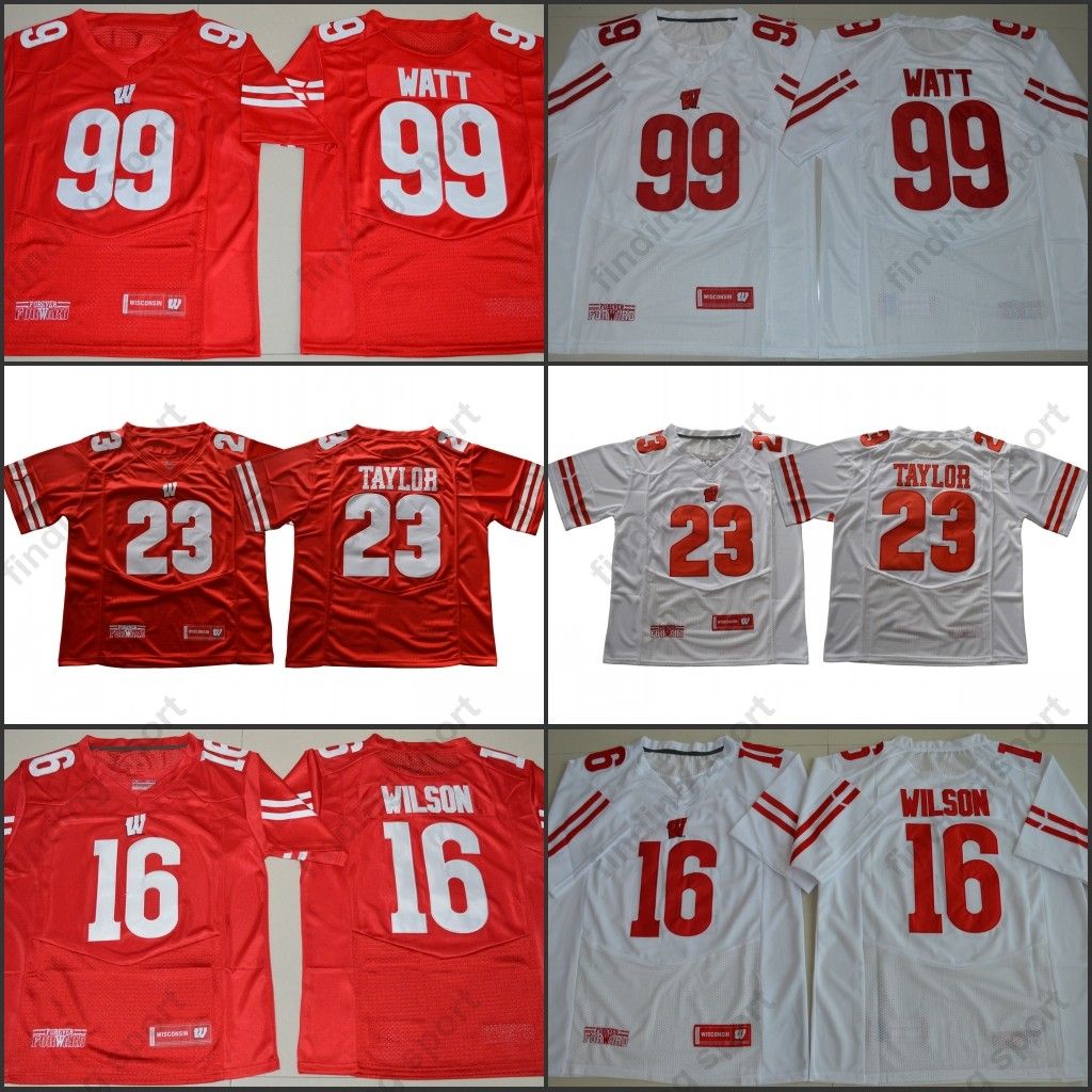 jj watt authentic wisconsin jersey