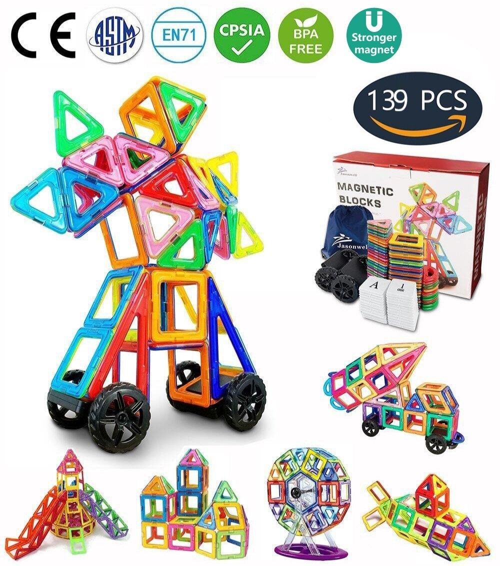 2019 Creative Magnetic Building Blocks Tiles Set 2019 Creative Magnetic Building Blocks Tiles Set Preschool Educational Construction Kit Magnet Stacking Toys For Kids From Wetoy