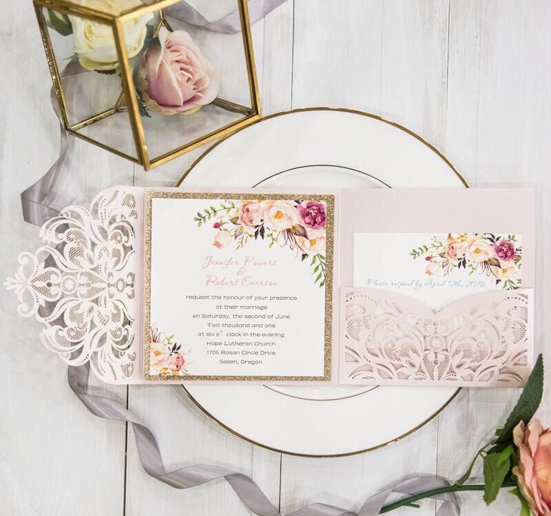 2020 Unique Laser Cut Wedding Invitations Cards High Quality Personalized Hollow Flower Bridal Invitation Card Cheap Wedding Reception Invitation Wedding Rehearsal Invitations From Freedomlife 73 17 Dhgate Com