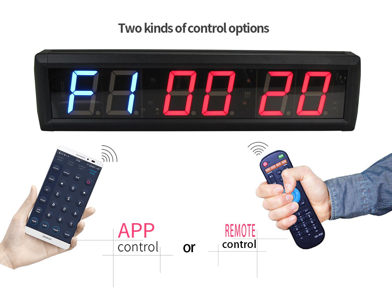 GANXIN2.3 Inch Gym Crossfit Interval Training Timer Garage Timer