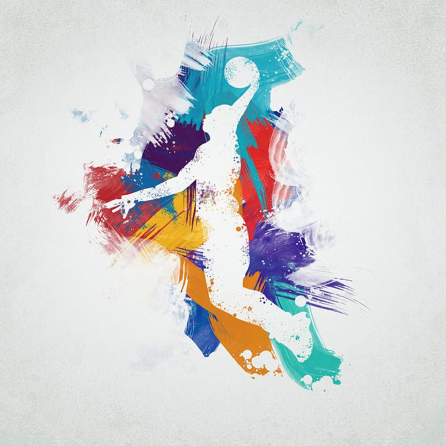 2019 Basketball Player Unframed Modern Canvas Wall Art For Home And