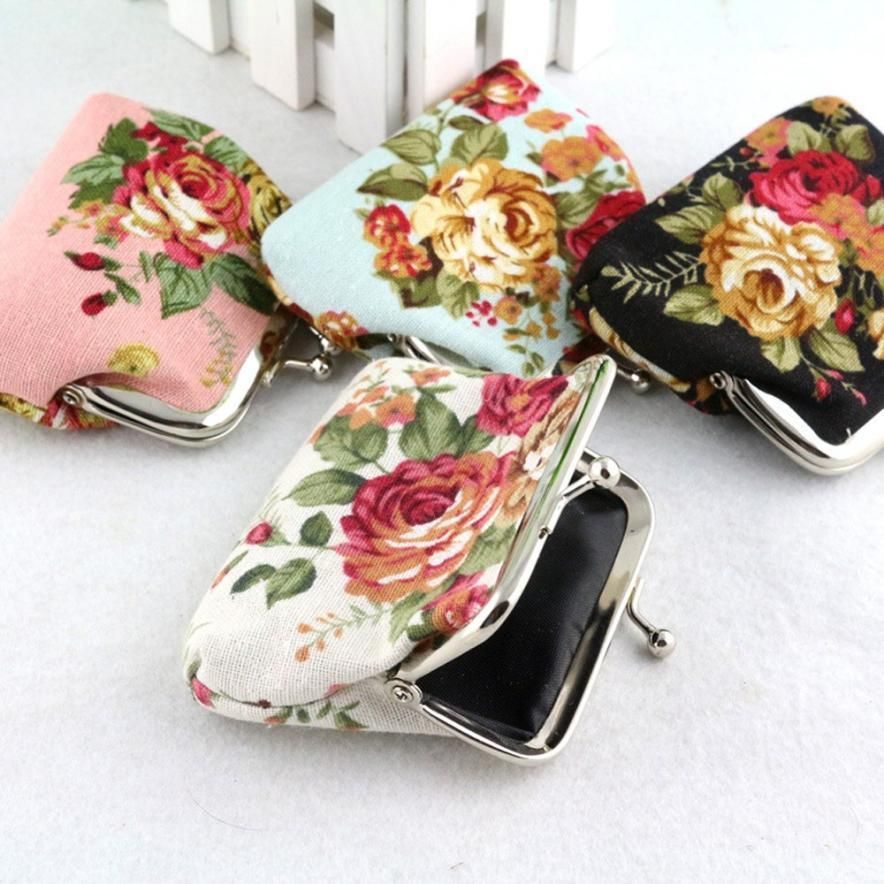 2018 Hot On Sale Wallets For Womens Flower Pattern Female Wallet Card Holder Coin Purse China ...