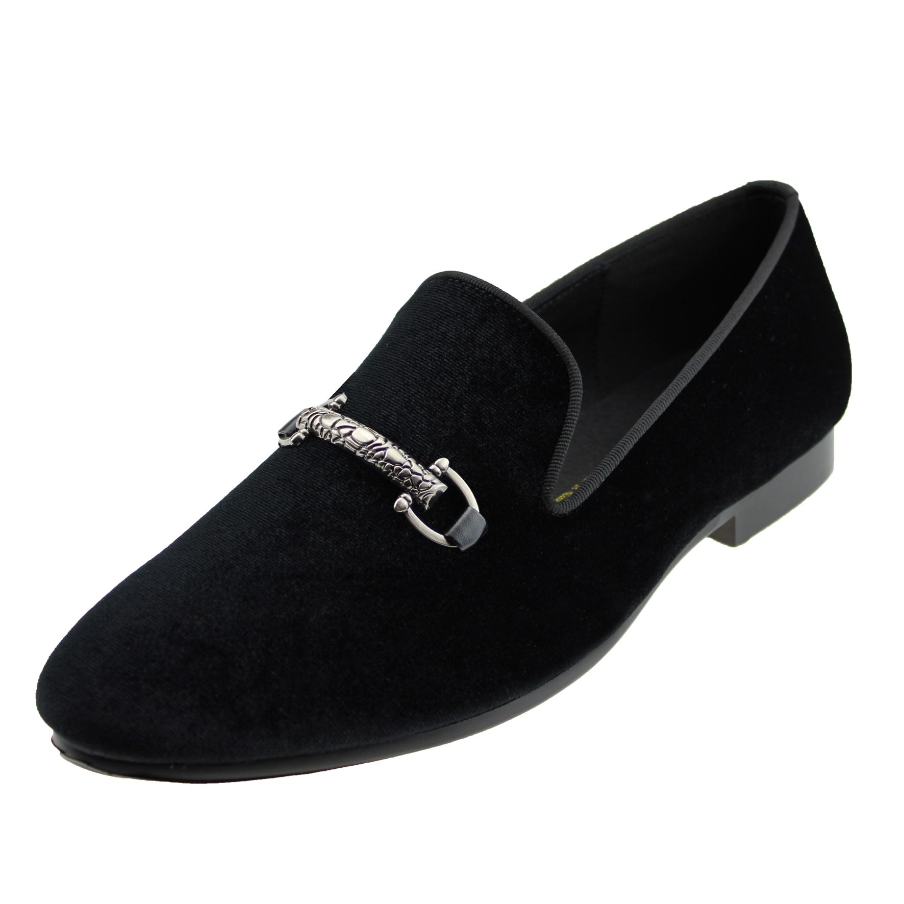 mens black loafer slippers