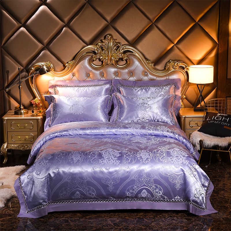 Home Textile Bedding Sets King Queen Size Luxury Tencel Bed Set
