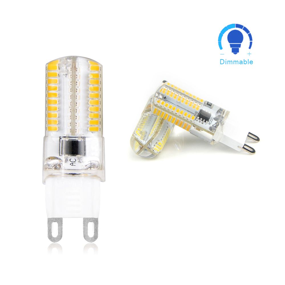 Dimmable 110v 220v G9 Led Corn Lamp 64 Leds Spotlight Bulb Replace Dimmable 110v 220v G9 Led Corn Lamp 64 Leds Spotlight Bulb Replace 20w 30w Halogen For Chandelier Candle Light Color Changing Small Bulbs