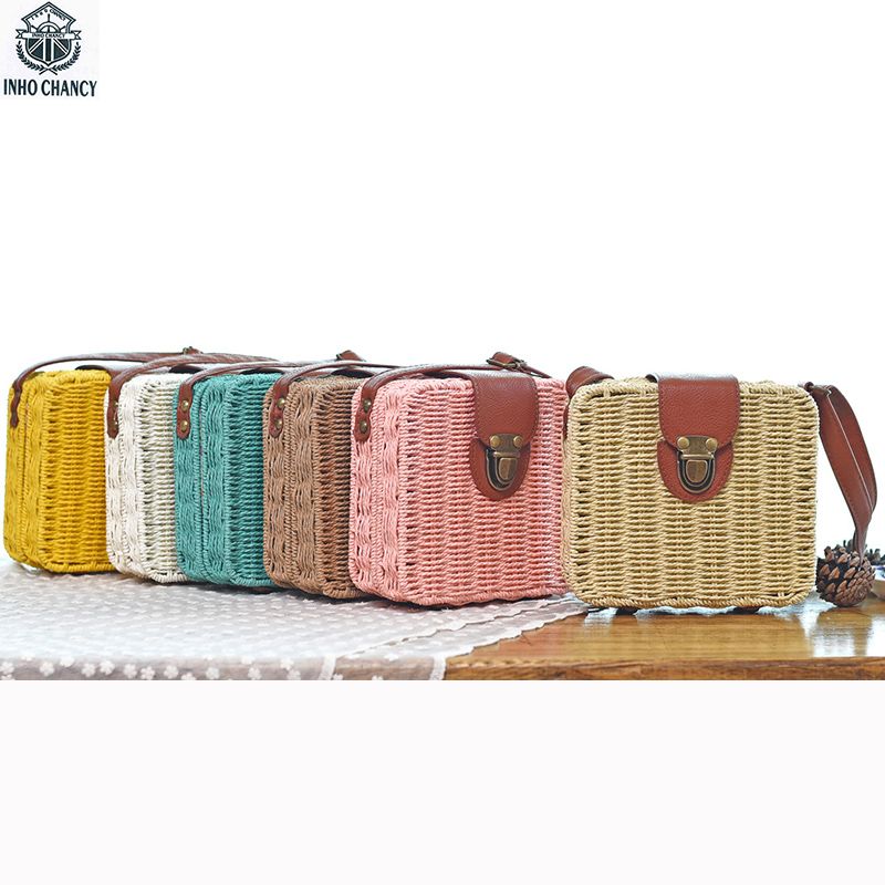 Compre Mimbre Del Del Hombro Caramelo De Verano Bolso De Color Bolso YIqxBrtIwW