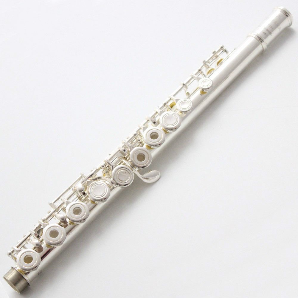 2021 FL 584 Professional Concert Flute 17 Holes C Tone Open Silver