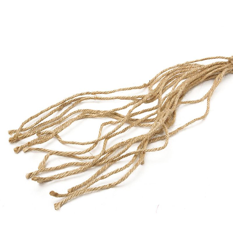 Wholesale New Vintage Hand Knotted Plant Hanger Holder Hooks Macrame 4 Legs With Bead For Home Garden Tools - 