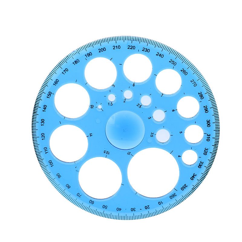 2018 new tool 360 degrees 11 5 cm diameter circular template ruler