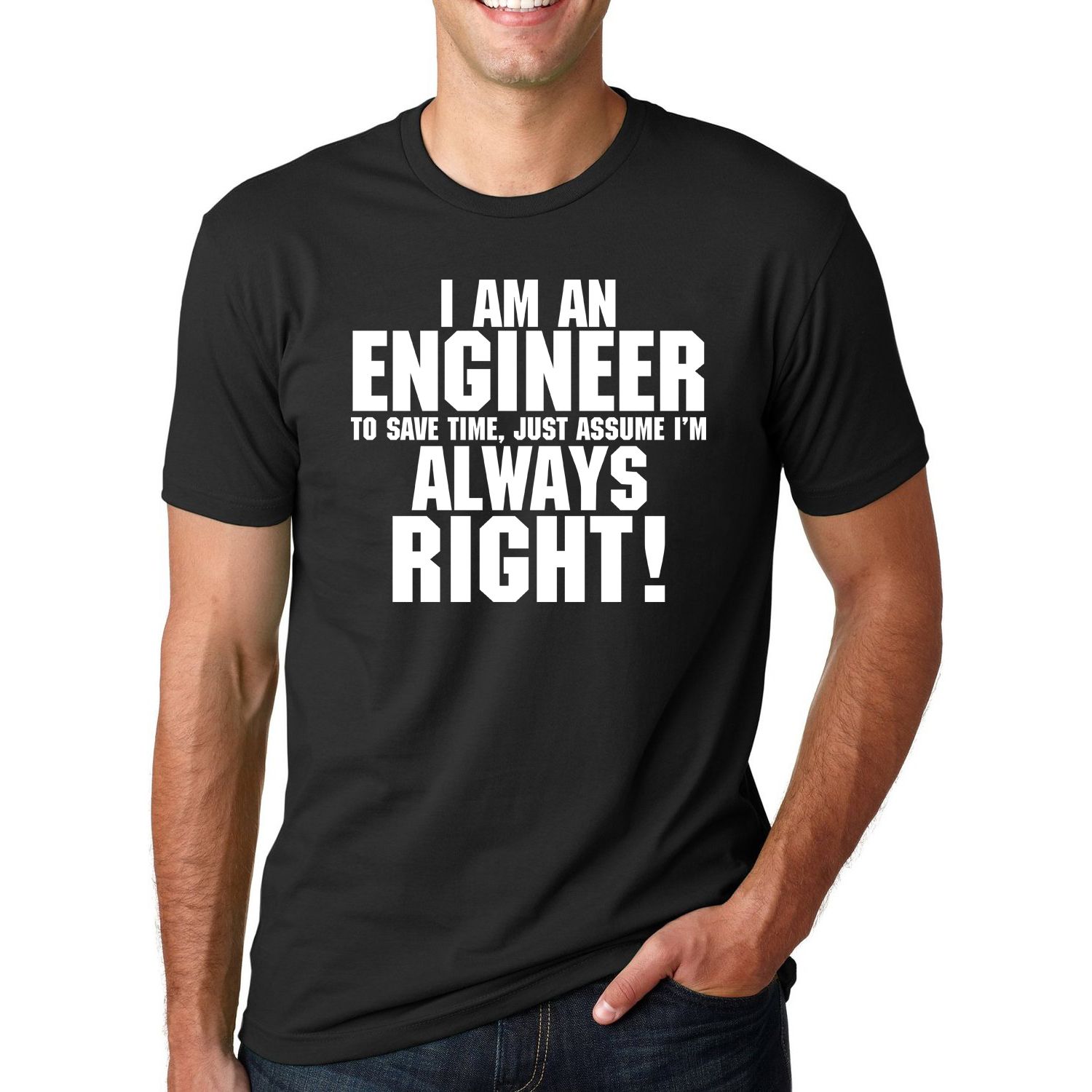 Wholesale I Am An Engineer Always Right Funny Slogan T Shirts For Man Hipster 2017 Fashion Casual Streetwear Summer Men T Shirt Tops Tees Latest T Shirts Wholesale I Am An Engineer Always Right Funny Slogan T Shirts For Man Hipster 2017 Fashion Casual Streetwear Summer Men T Shirt Tops Tees Latest T Shirts