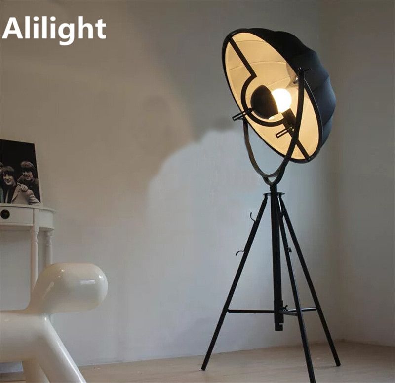 Vintage Cloth Iron E27 Floor Lamps Black White Standing Vintage Cloth Iron E27 Floor Lamps Black White Standing Lamp Light For Living Room Bedroom Parlor Bar Restaurant Fixtures By Alluring